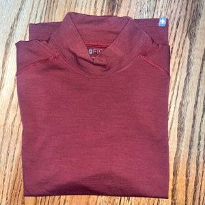 FIGS burgundy underscrub long sleeve shirt
